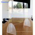 desk screen partitions acrylic table isolating boards clear sneeze guard for office